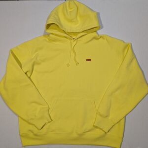 Supreme Small Box Hooded Sweatshirt Lemon Retail $148 Large Hoodie